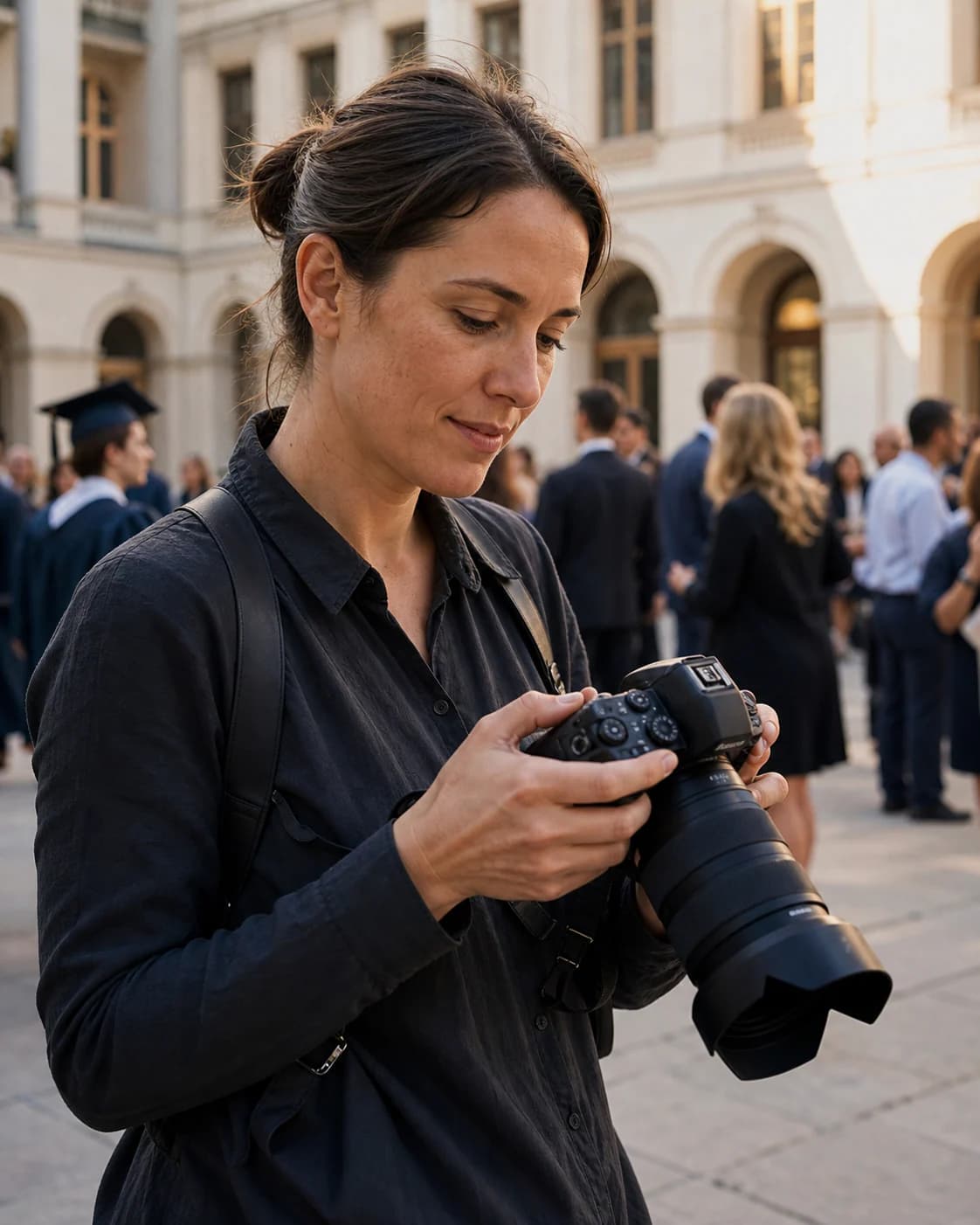 Fotograf za školske događaje radi na događaju